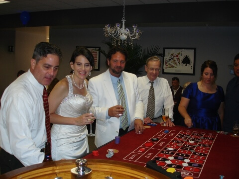Wedding Party - Casino Theme - Playing Roulette